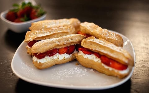 Éclairs Fraises Chantilly