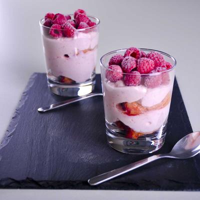Entremets aux Framboises et à la Ricotta