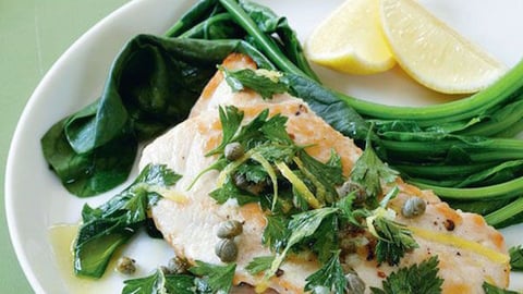 Escalope de Dinde à la Gremolata de Câpres
