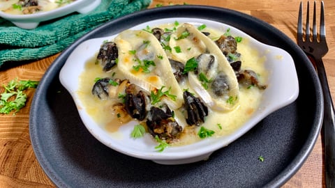 Escargots et Champignons Gratinés