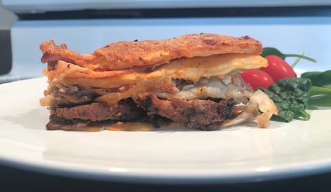 Étagé de Tortillas au Poulet, Jambon et Bacon