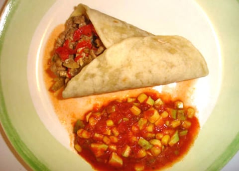 Fajitas à L'émincé de Porc (Mexique)