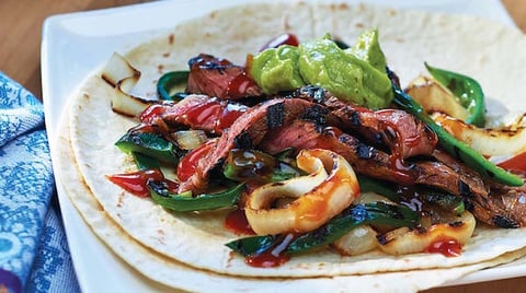 Fajitas au Bifteck Piquant