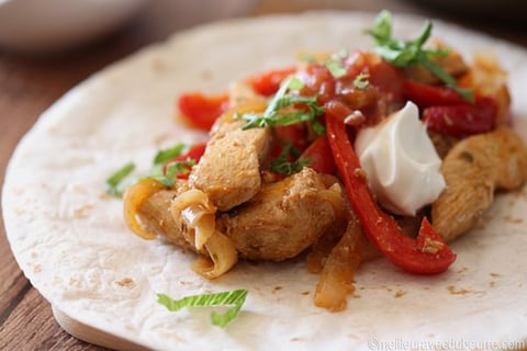 Fajitas de Poulet