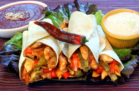 Fajitas au Poulet sur Barbecue