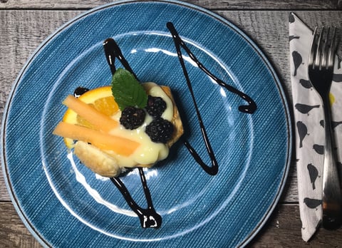 Feuilleté à la Pouding Vanille et Petits Fruits