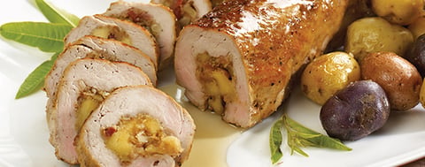 Filet de porc farci au fromage Gouda