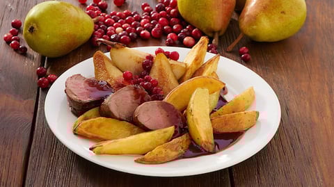 FILET DE SANGLIER AUX FRUITS