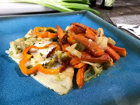 Filet de Sole Légumes et Tomates Séchées