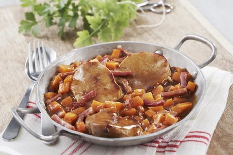 Filet Mignon de Porc aux Carottes Sauce à L'orange