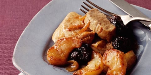 Filet Mignon de Porc aux Pommes et aux Pruneaux