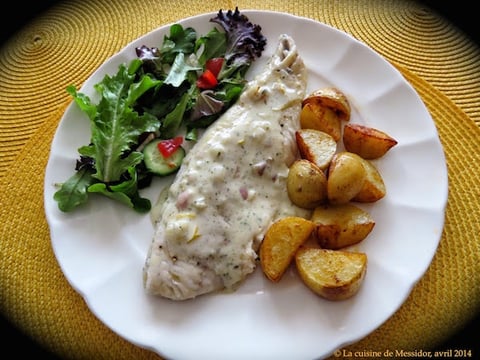 Filets de Doré Sauce à la Crème et à L’estragon