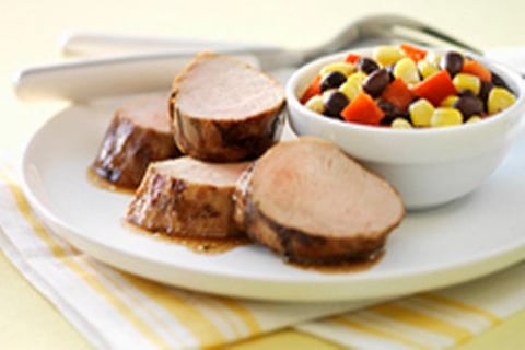 Filets de Porc Grillés et Relish au Maïs et aux Poivrons