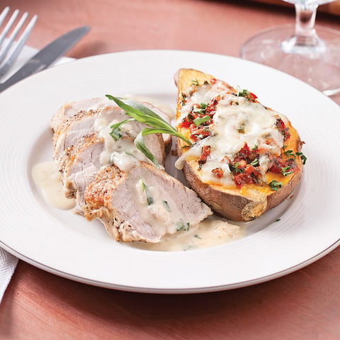 FILETS DE PORC, SAUCE AU BEURRE