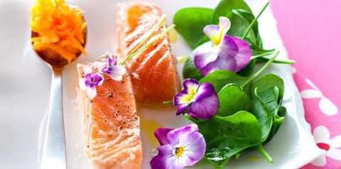 Filets de Saumon aux Fleurs