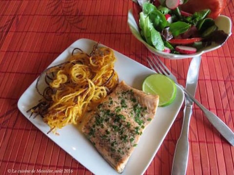 Filets de Truite Poêlés + Frites en Spirales + de Messidor