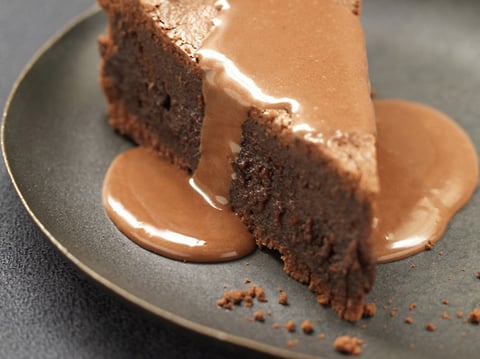 Fondant au Chocolat, Sauce Caramel