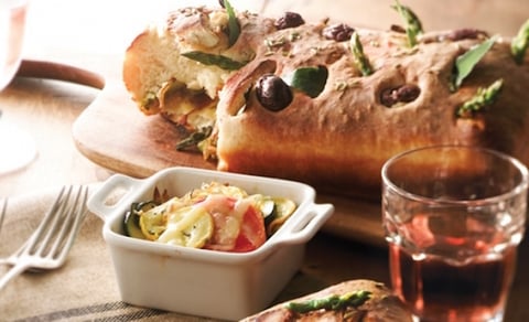 FOUGASSE AUX ASPERGES À L’ÉRABLE