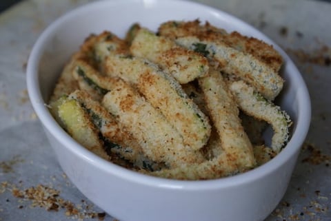 Frites de Courgettes : 2 Panures {sans gluten & sans lactose}