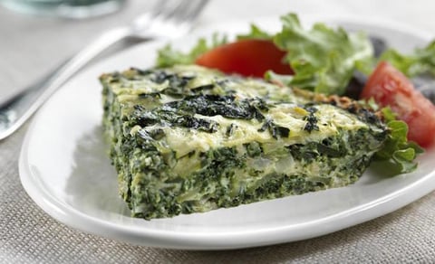 Frittata aux Épinards et à la Courgette