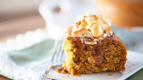Gâteau à la Citrouille et Sauce au Caramel à la Mijoteuse