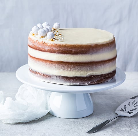 Gâteau au Beurre et Glaçage au Champagne