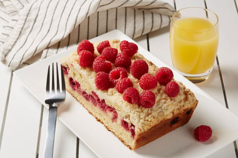 Gâteau au Café, à L'orange et aux Framboises