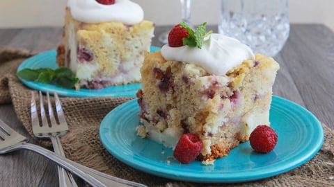 Gâteau au Fromage, au Chocolat Blanc et aux Framboises à la Mijoteuse