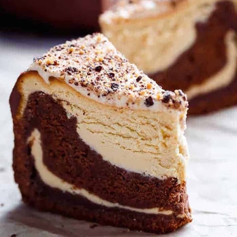 Gâteau au Fromage au Chocolat et Beurre D'arachide fait dans une Casserole