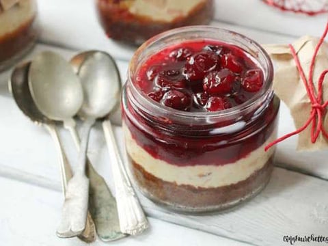 Gâteau au Fromage aux Canneberges sur Pain D’épice