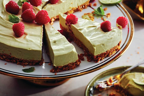 Gâteau au Fromage Sans Cuisson lime Avocat et Noix de Coco