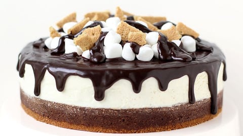 Gâteau au Fromage S’mores et Brownie
