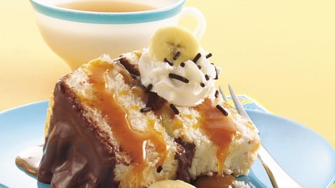 Gâteau aux Bananes Chocolat et Caramel
