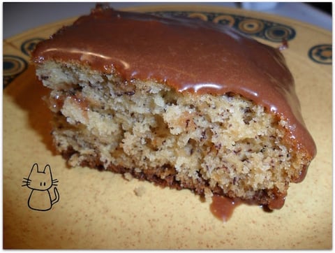 Gâteau aux Bananes, Glaçage aux Barres Mars
