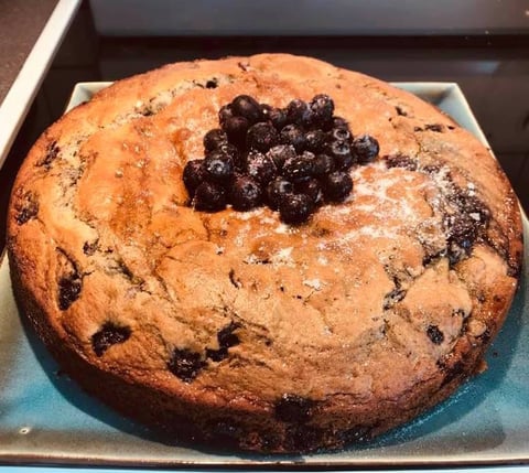 Gâteau aux Bleuets et Sirop D'érable