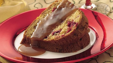 Gâteau aux Canneberges et au Caramel