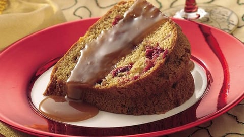 Gâteau aux Canneberges et au Caramel