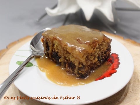 Gâteau aux Dattes, Sauce Caramel