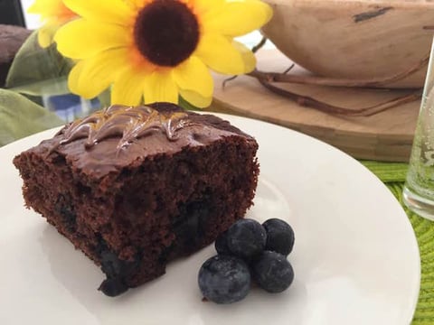 Gâteau Chocolat et Bleuets
