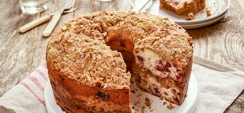 Gâteau Danois Streusel aux Cerises