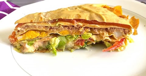 GÂTEAU DE CRÊPES SALÉ