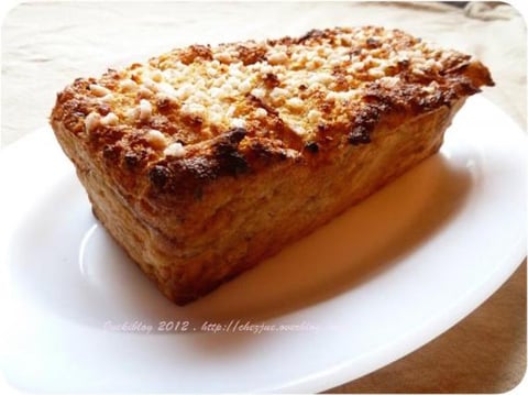GÂTEAU DE PAIN PERDU, POMME ET CANNELLE