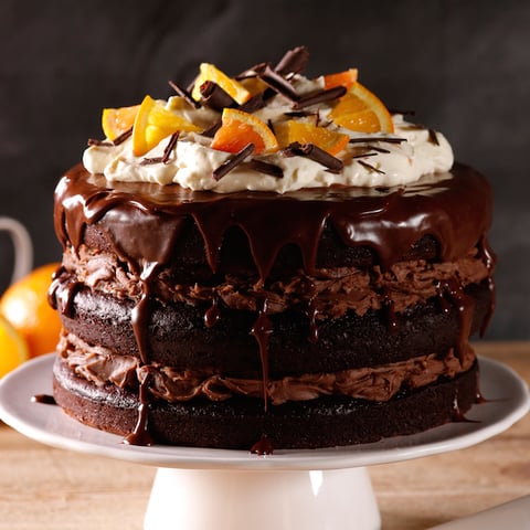 Gâteau Décadent au Chocolat et à L'orange