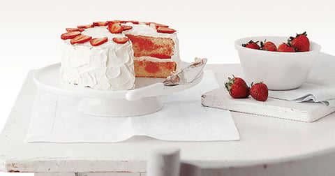 Gâteau Marbré aux Fraises (fête des mères)
