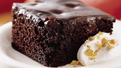 Gâteau « piqué » au Pouding au Chocolat