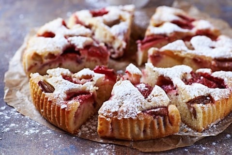 Gâteau Pomme Rhubarbe