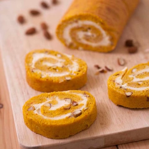 Gâteau Roulé au Potimarron et Lemon Curd