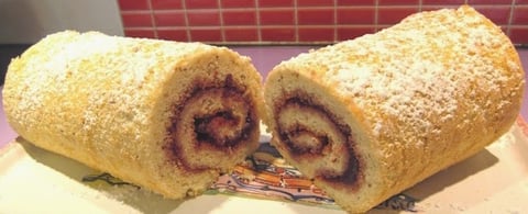 Gâteau Roulé Sans Gluten à la Confiture ou au Nutella