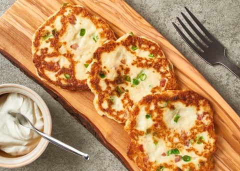 Galettes Cheddar Bacon et Chou-Fleur