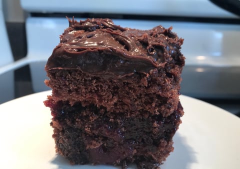 Gâteau au Chocolat et Confiture